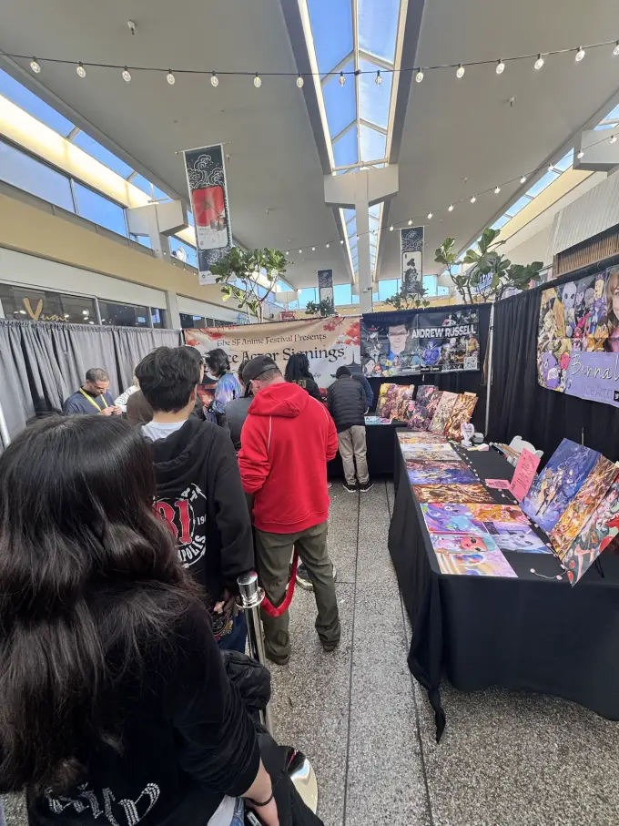 Attendees gathered at Andrew Russell's convention guest table