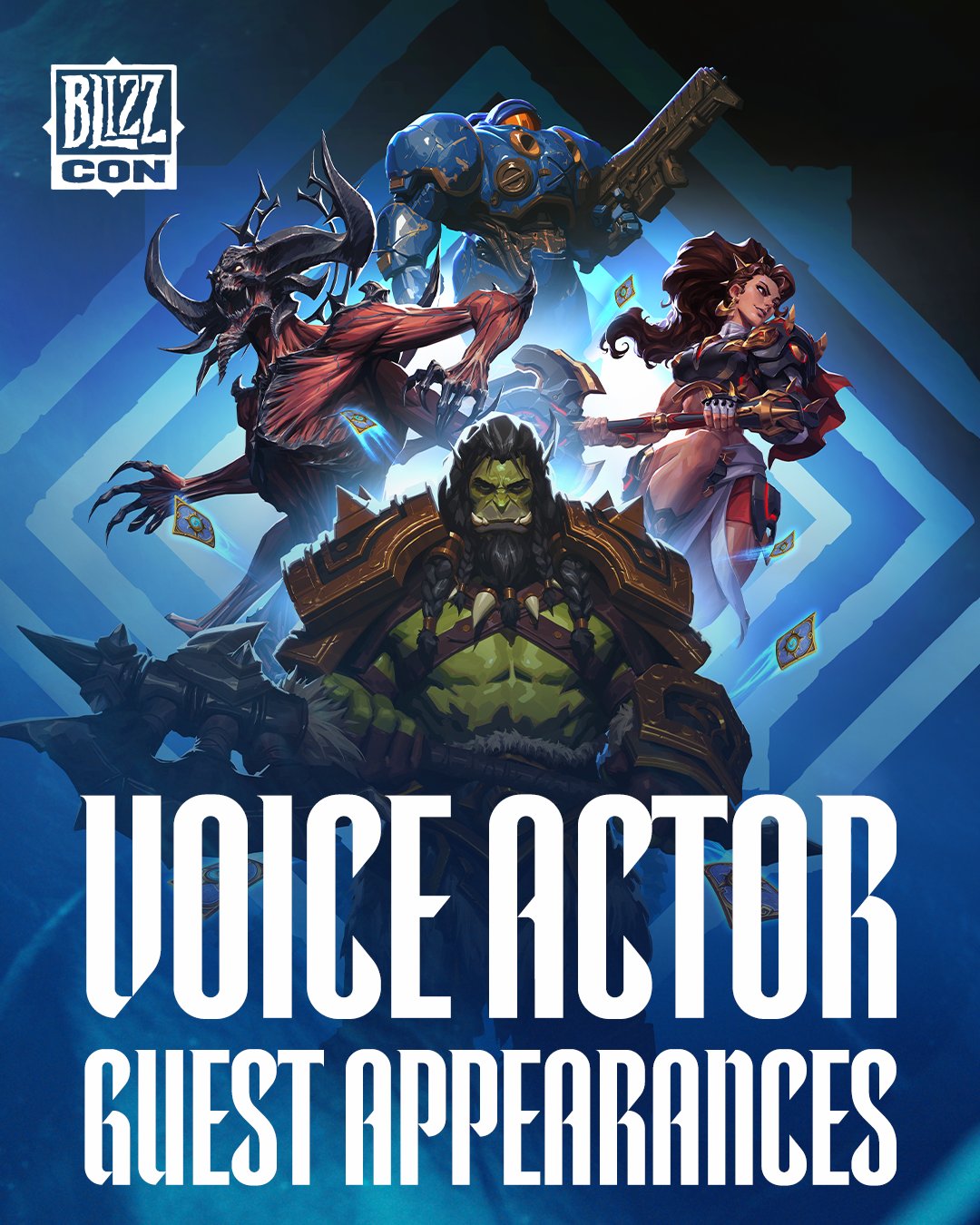 BlizzCon 2026 voice actor guest appearances announcement